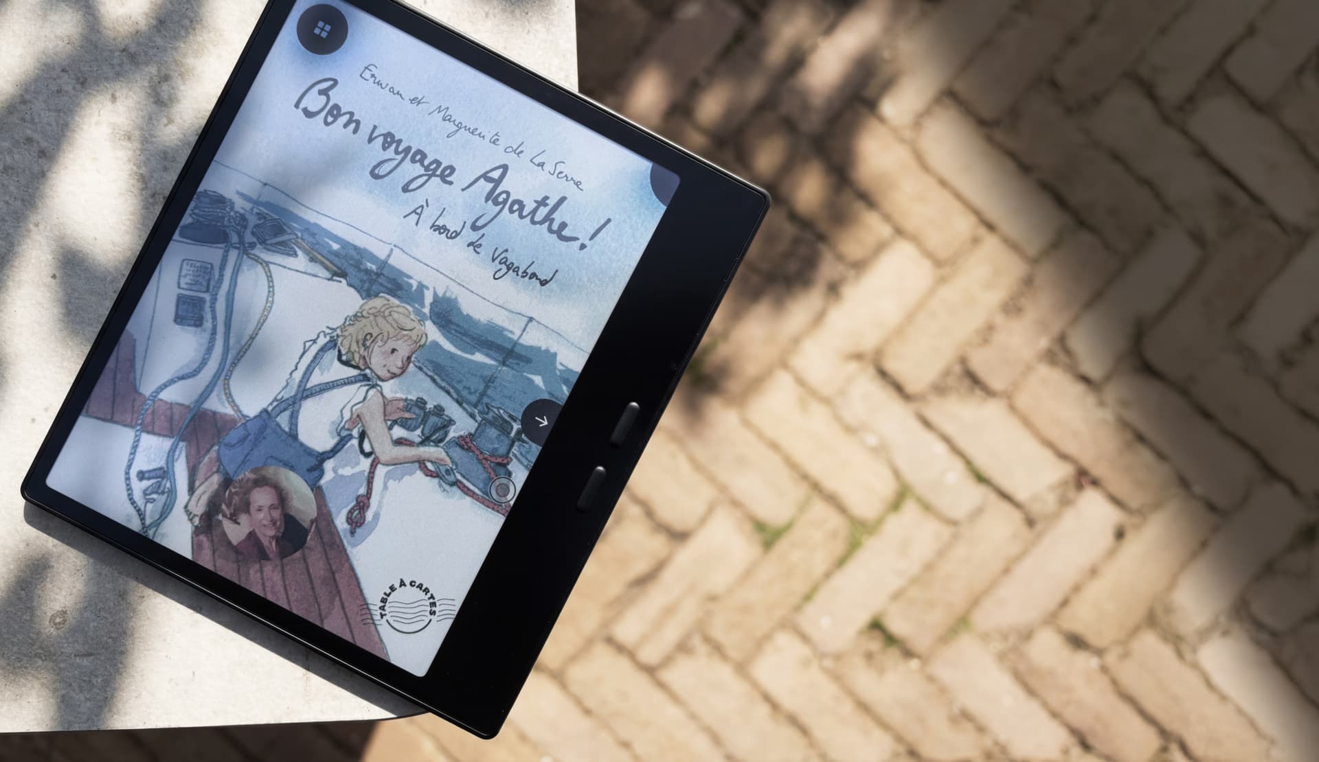 Miniberry tablet showing Story corner