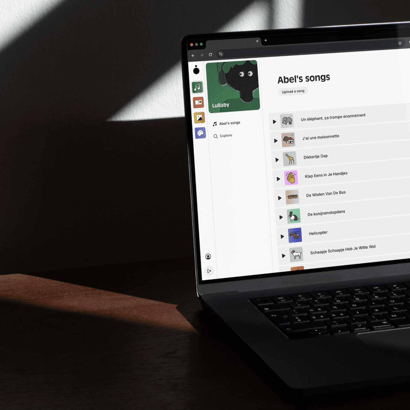 Parental control web app